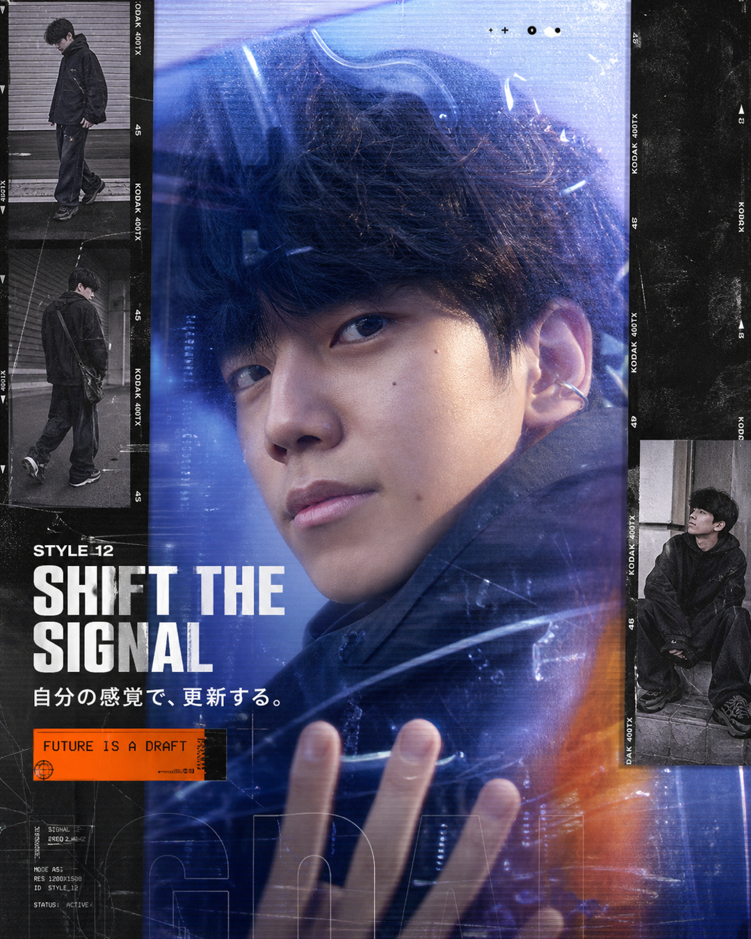 STYLE 12・男性のブランドポスター例